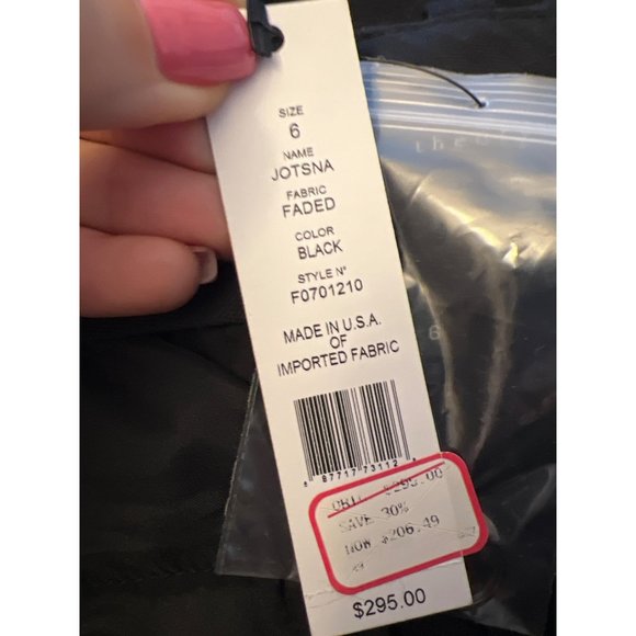 Theory Black Jotsna Trousers 6 NWT - Picture 7 of 9